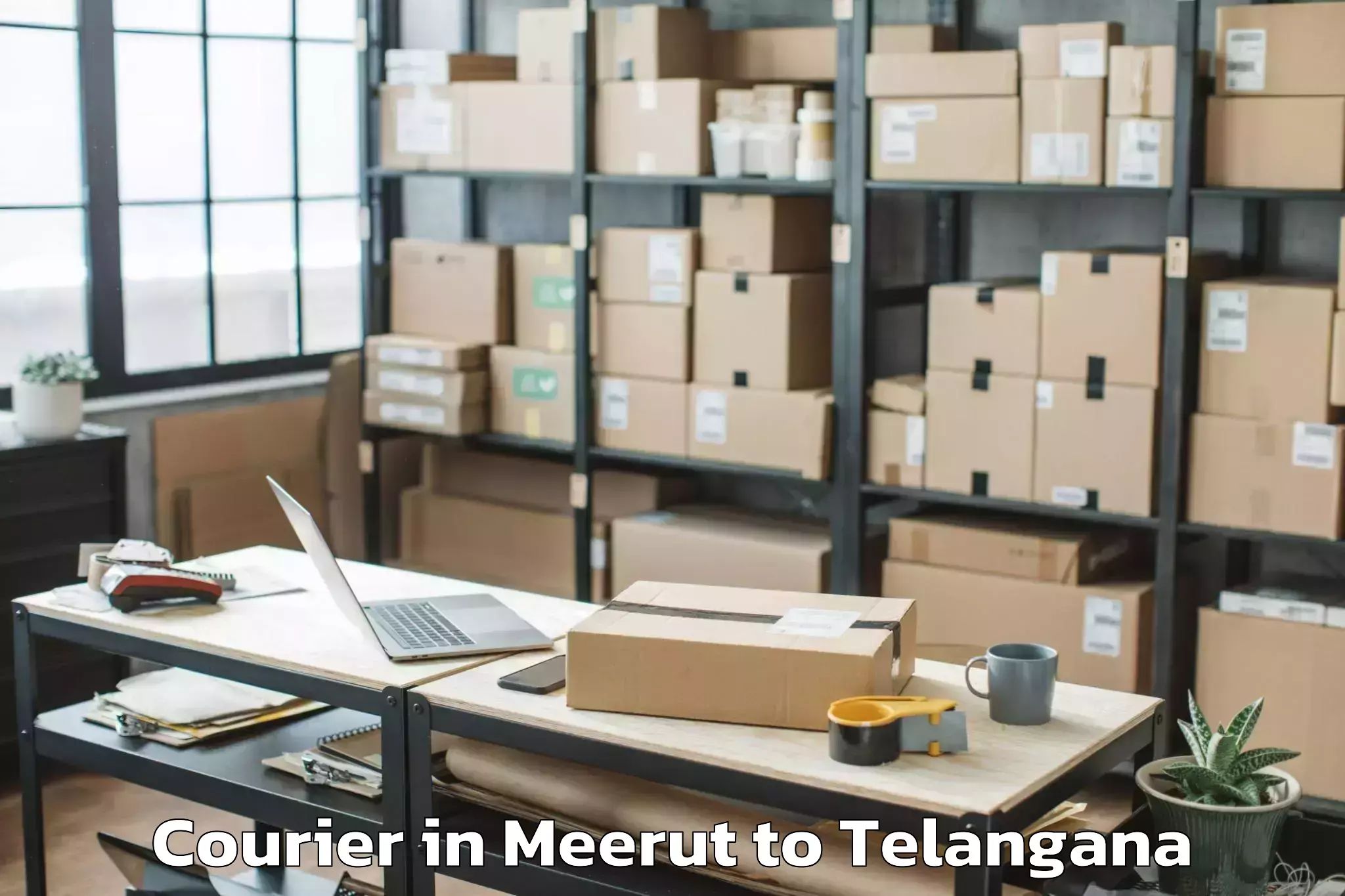 Leading Meerut to Mahbubabad Courier Provider